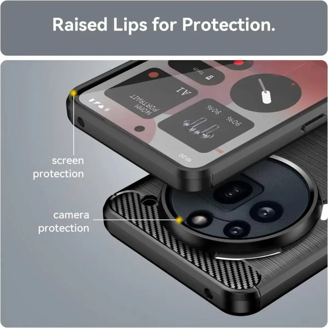 Selected TPU Hoesje Nothing Phone (3a) Pro - Zwart