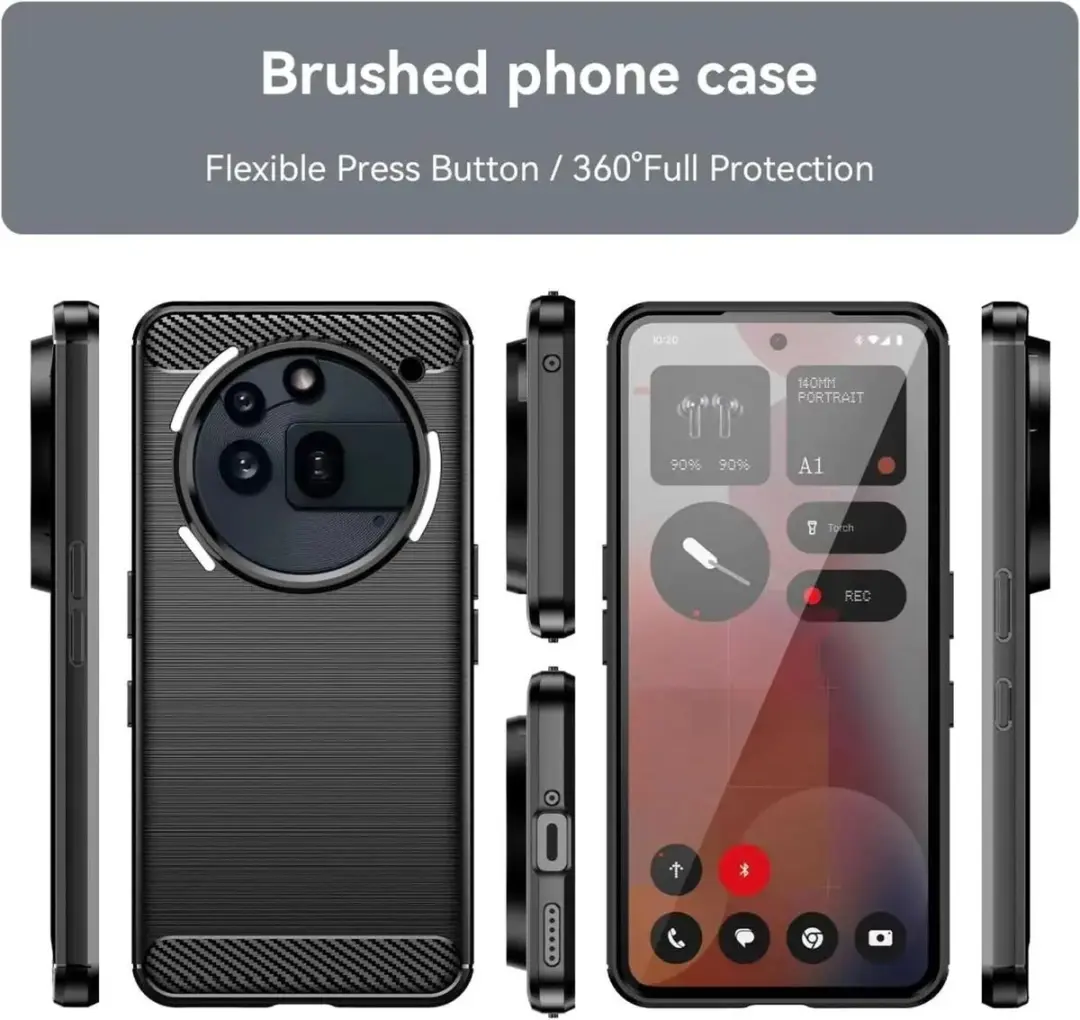 Selected TPU Hoesje Nothing Phone (3a) Pro - Zwart