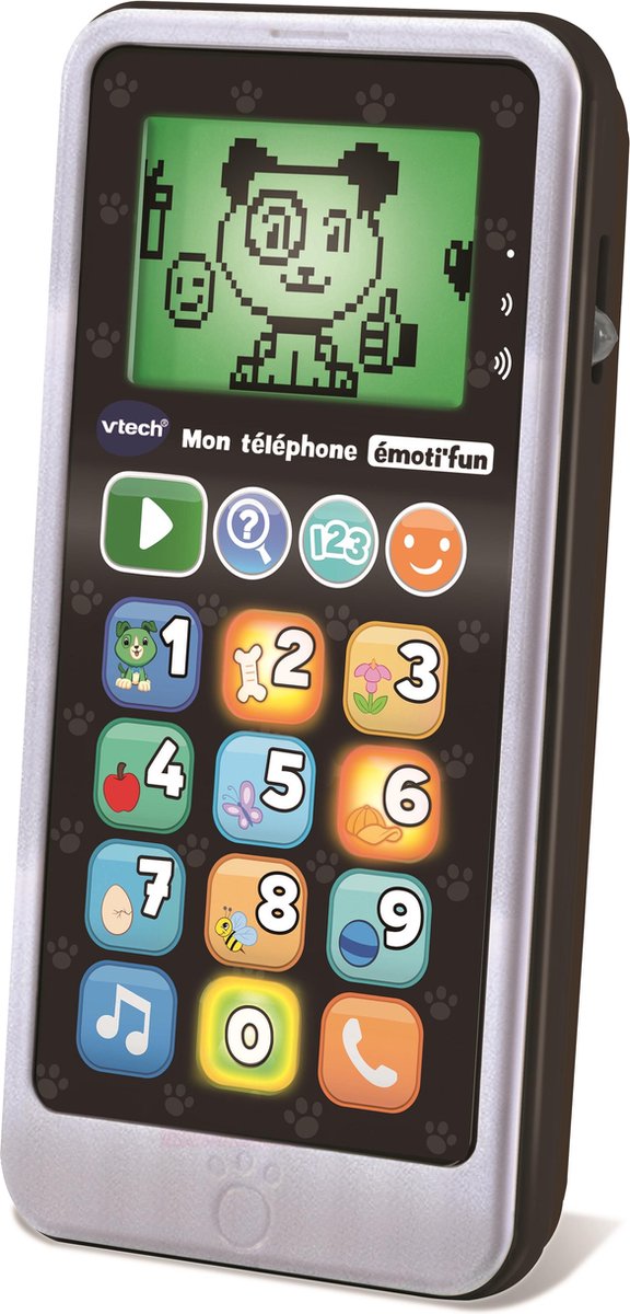 VTech Mon téléphone émoti'fun noir & blanc