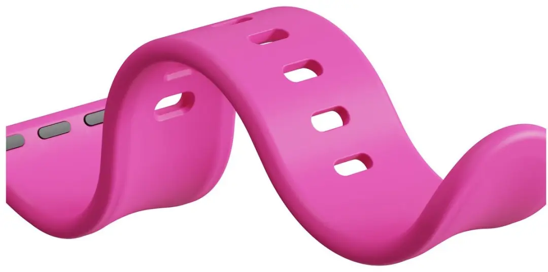 Selected SBG Siliconen Horlogeband Apple Watch 11 46mm - Hot Pink