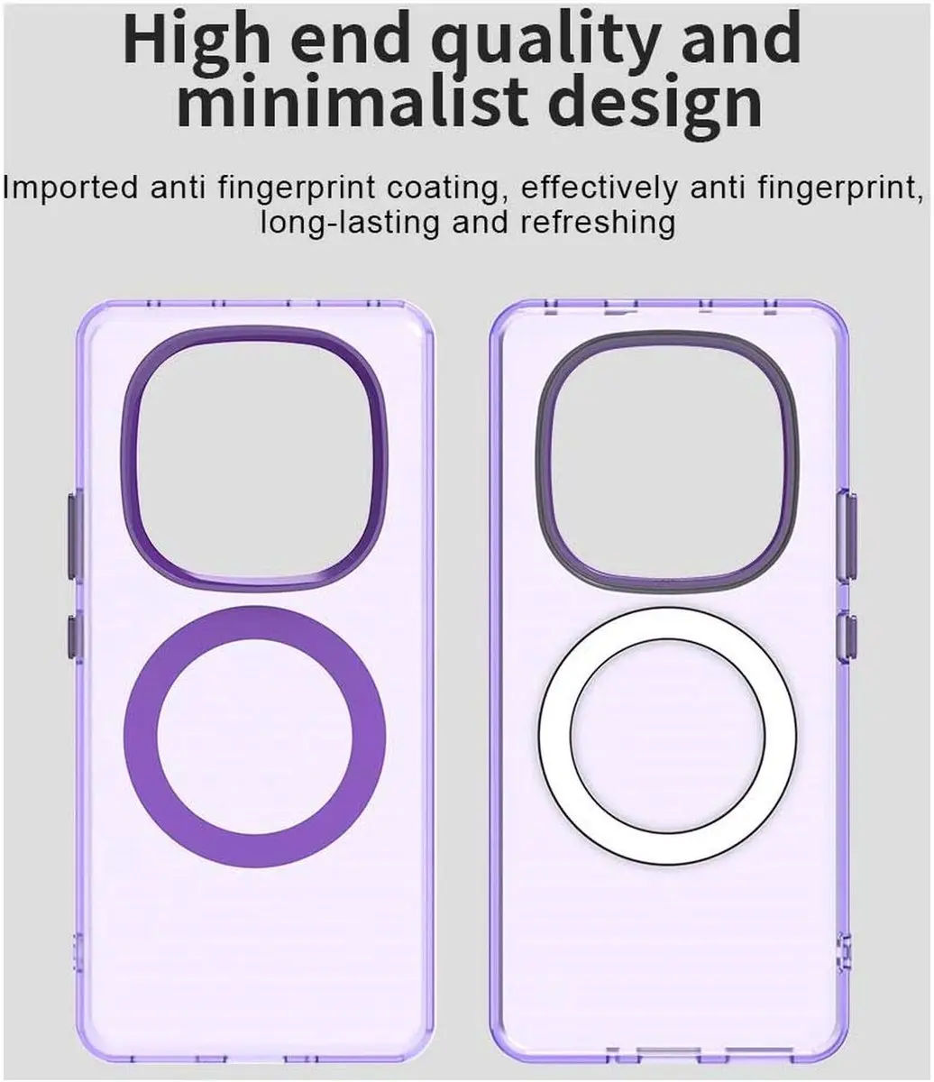 Selected MagSafe Backcover Xiaomi Poco X7 / Redmi Note 14 Pro - Paars & Transparant