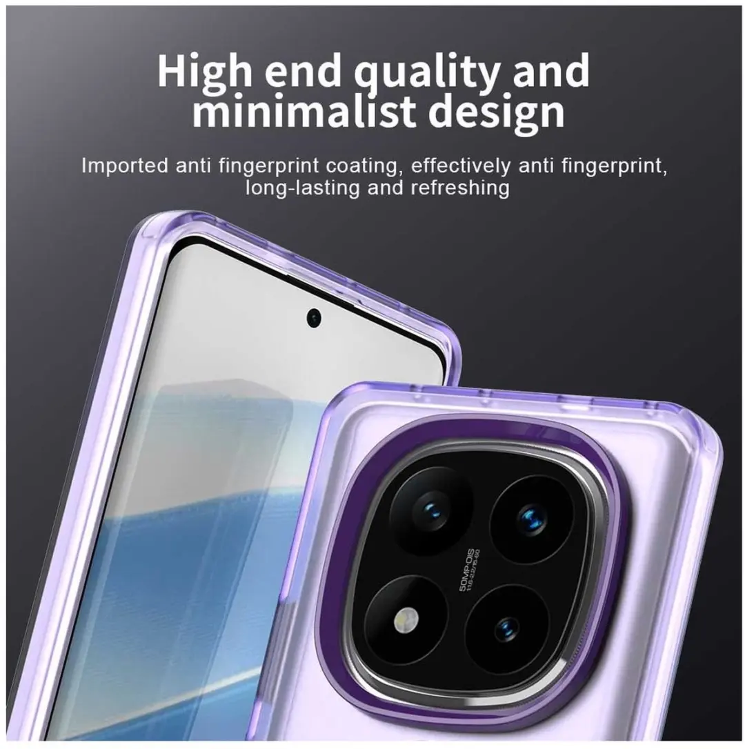 Selected MagSafe Backcover Xiaomi Poco X7 / Redmi Note 14 Pro - Paars & Transparant - afbeelding 6 van 6