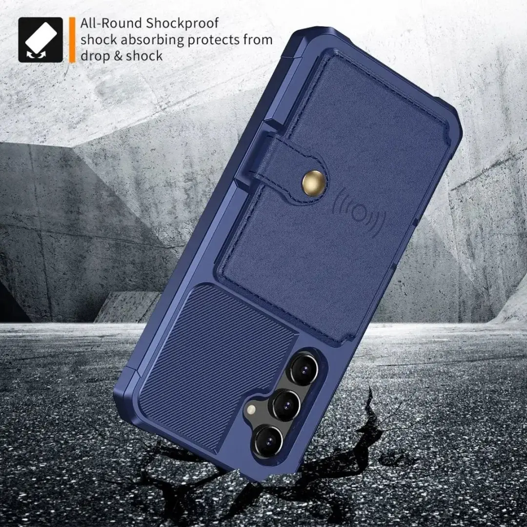 Selected Portemonnee Hoesje Samsung Galaxy A54 - 4 Pasjes - Donkerblauw