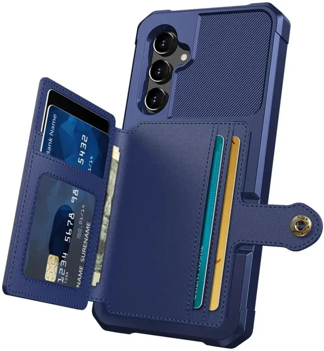 Selected Portemonnee Hoesje Samsung Galaxy A54 - 4 Pasjes - Donkerblauw