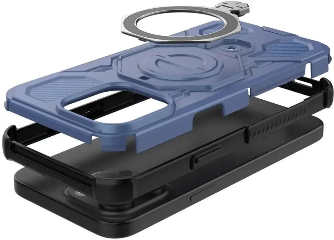 Selected Hoesje iPhone 15 Pro Max MagSafe Blauw - 360° Draaibare Stand - afbeelding 6 van 6