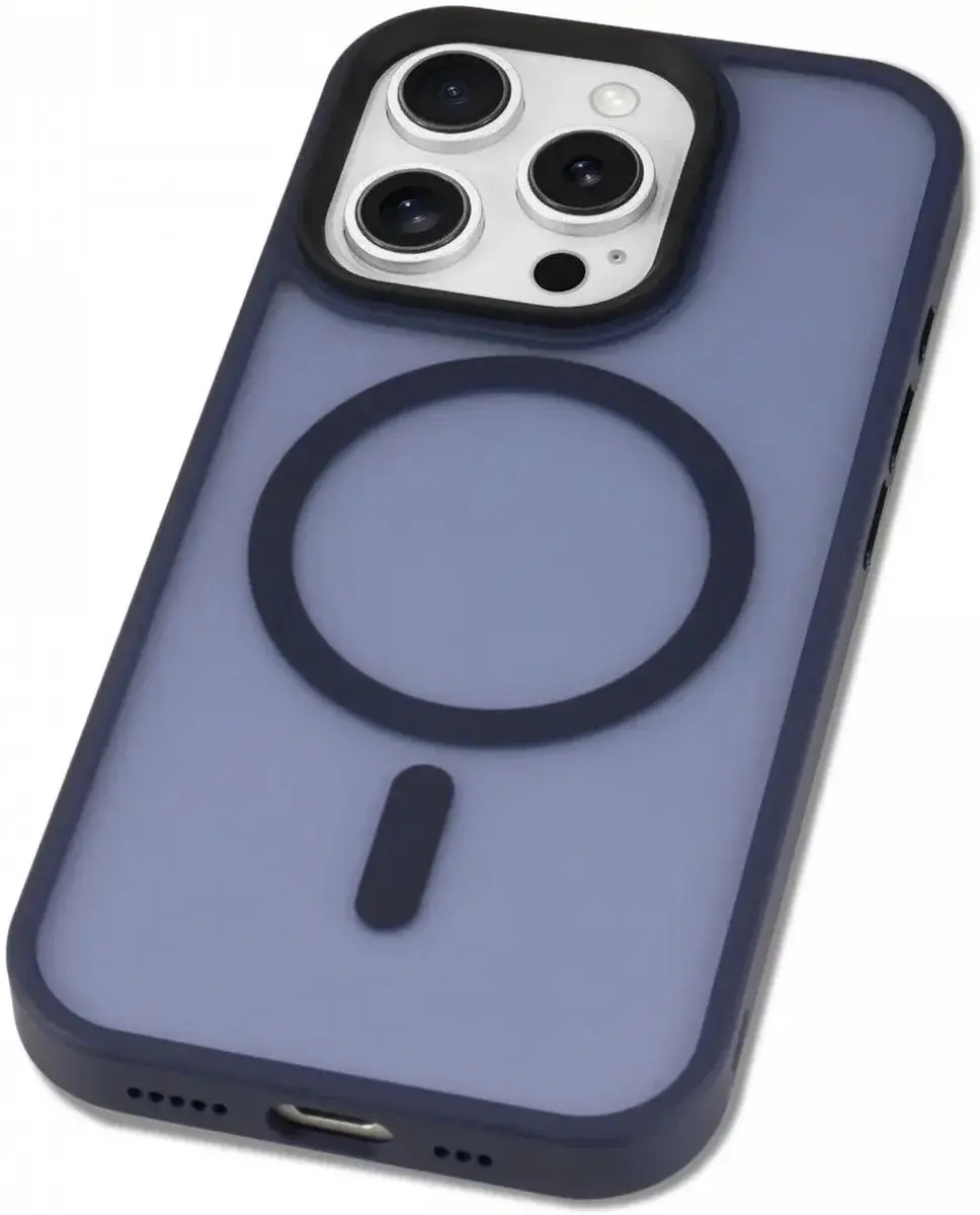 Selected Hoesje iPhone 16 Pro Max MagSafe Mat - Blauw