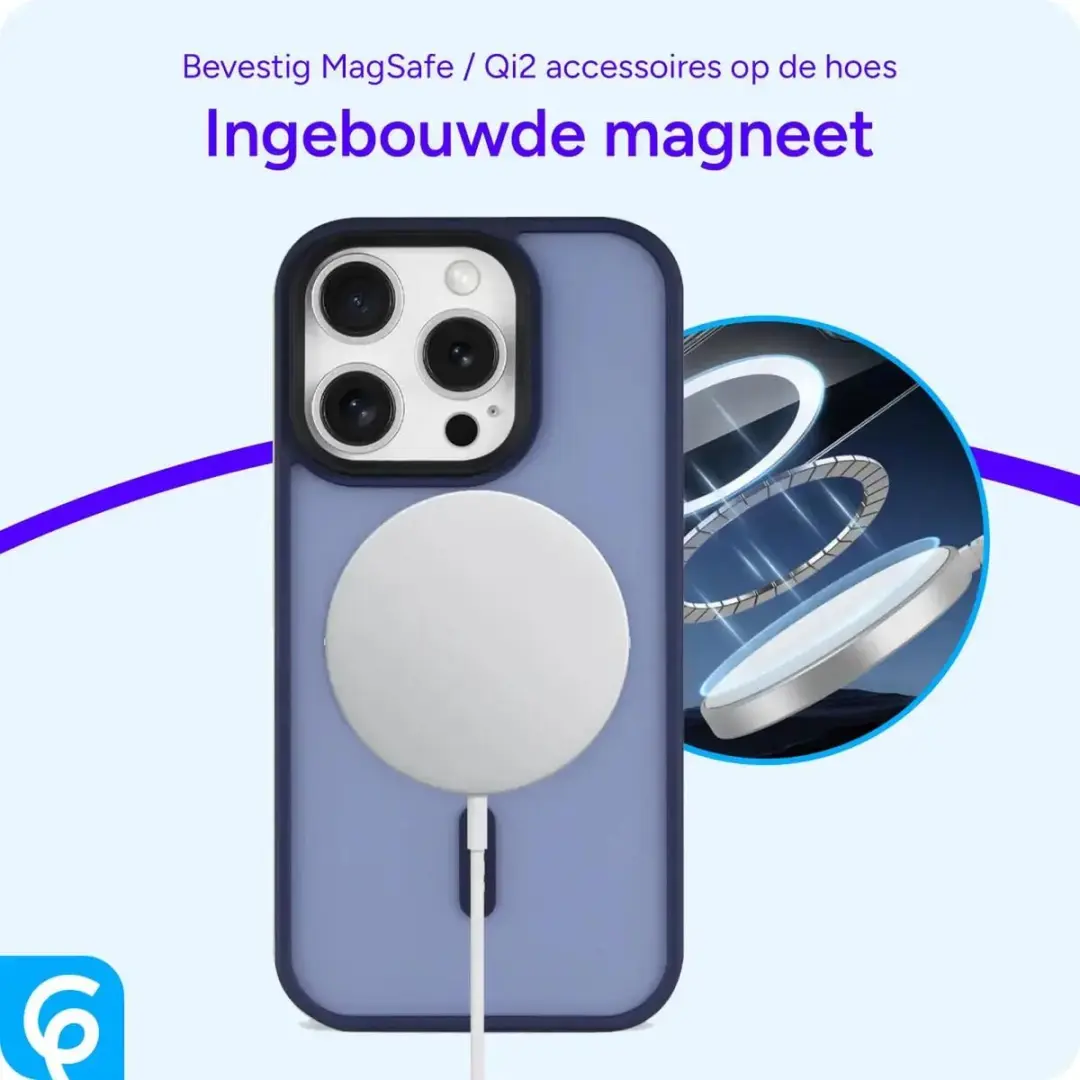 Selected Hoesje iPhone 16 Pro Max MagSafe Mat - Blauw