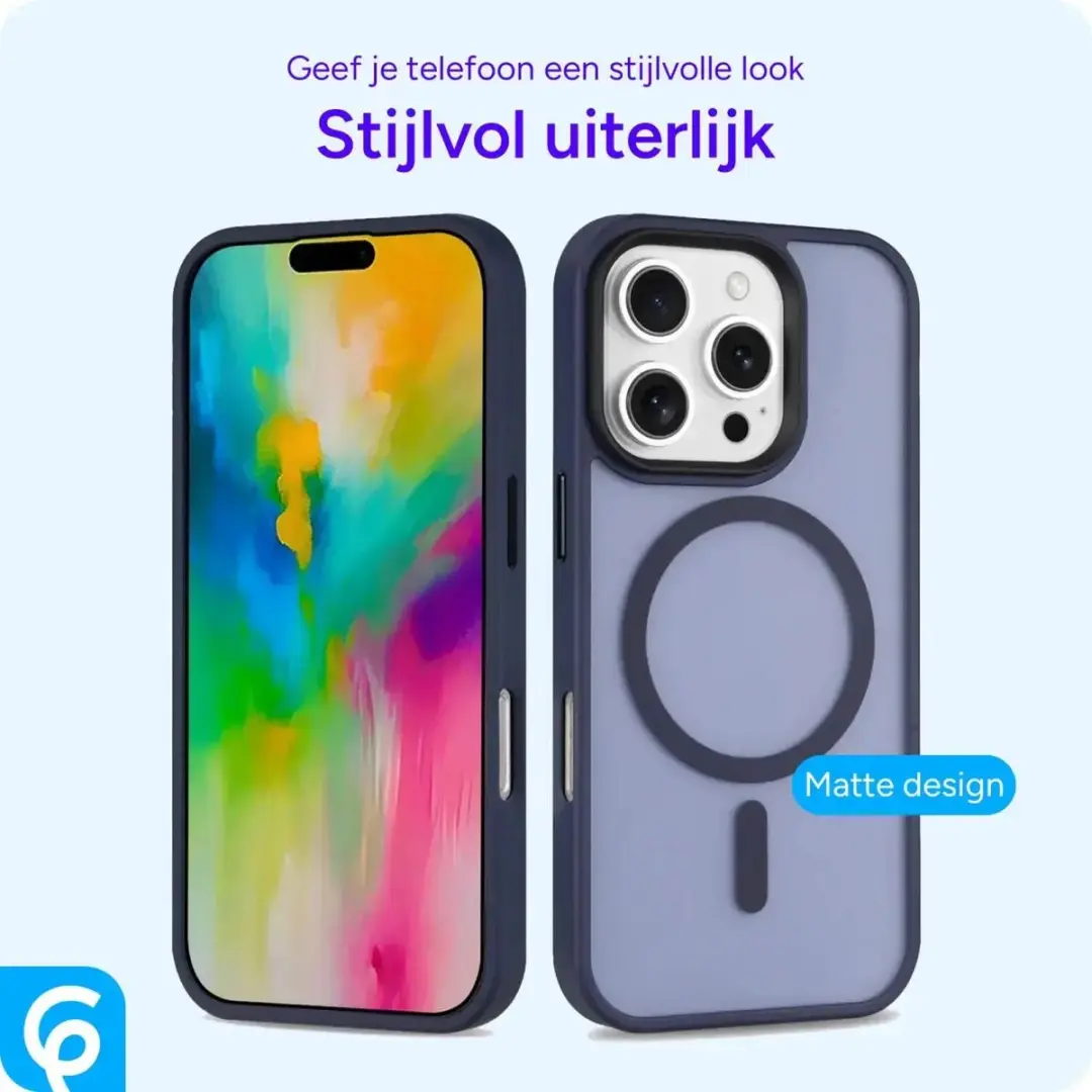 Selected Hoesje iPhone 16 Pro Max MagSafe Mat - Blauw