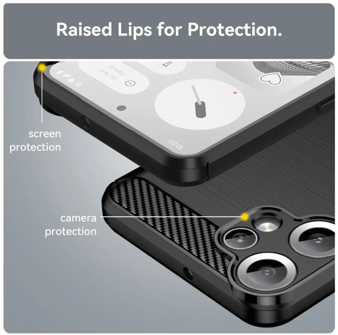Selected TPU Hoesje Nothing CMF Phone 2 Pro - Zwart - afbeelding 6 van 6