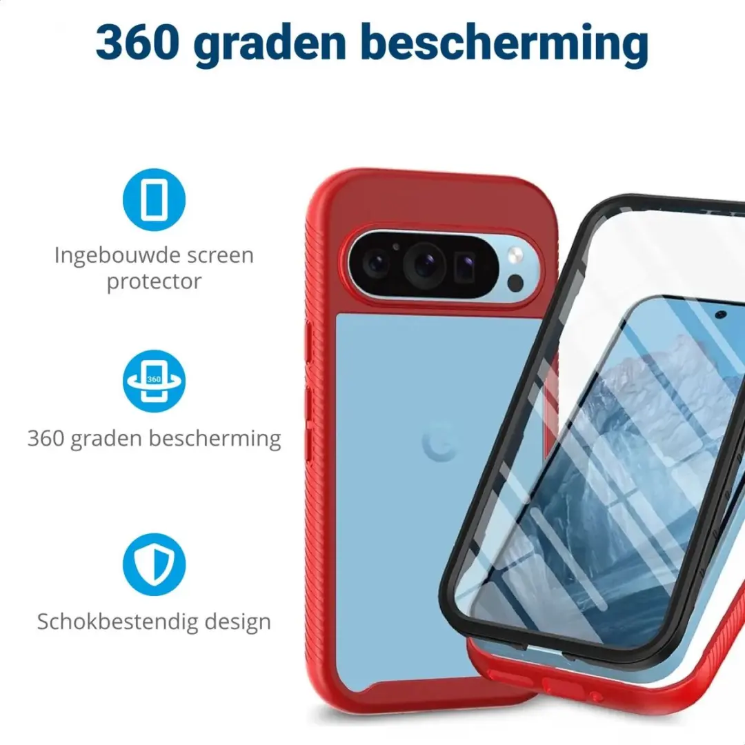 Selected by GSMpunt.nl Hoesje Google Pixel 9/9 Pro - Rood