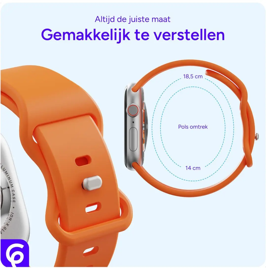 Selected SBG Siliconen Horlogeband Apple Watch SE 40mm - Oranje