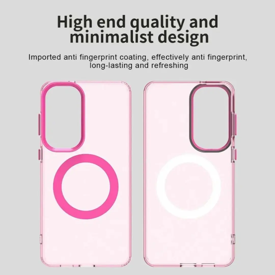 Selected MagSafe Backcover Samsung Galaxy S26 - Roze & Transparant - afbeelding 6 van 6