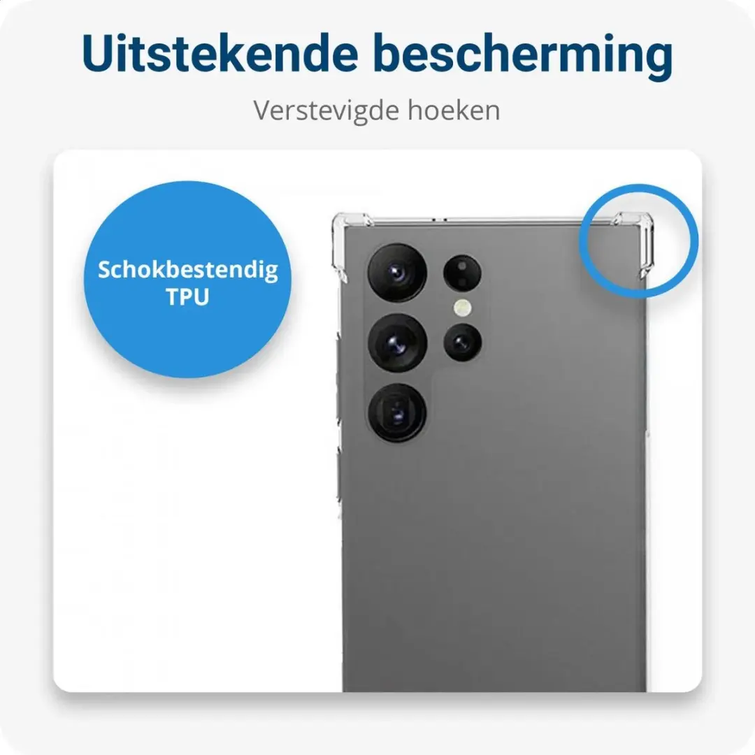 Selected Hoesje Schokbestendig TPU Transparant Samsung Galaxy S23 Ultra