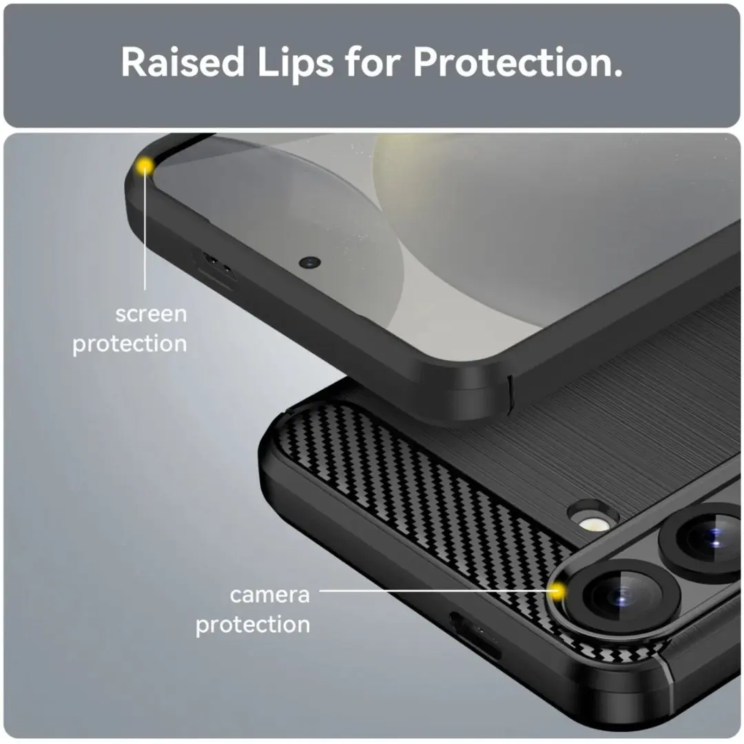 Selected TPU Hoesje Samsung Galaxy S25 Plus - Zwart