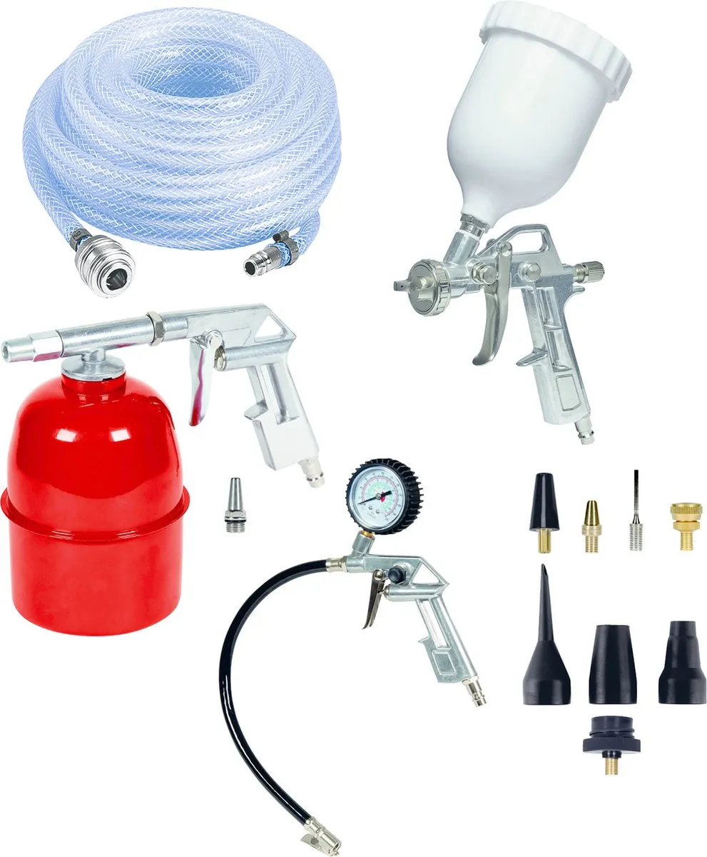 Einhell Perslucht Accessoireset 13-delig - Incl. blaaspistool & adapterset
