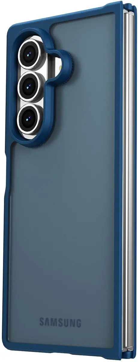 Selected Hoesje Samsung Galaxy Z Fold 7 - Blauw Matte Back Cover