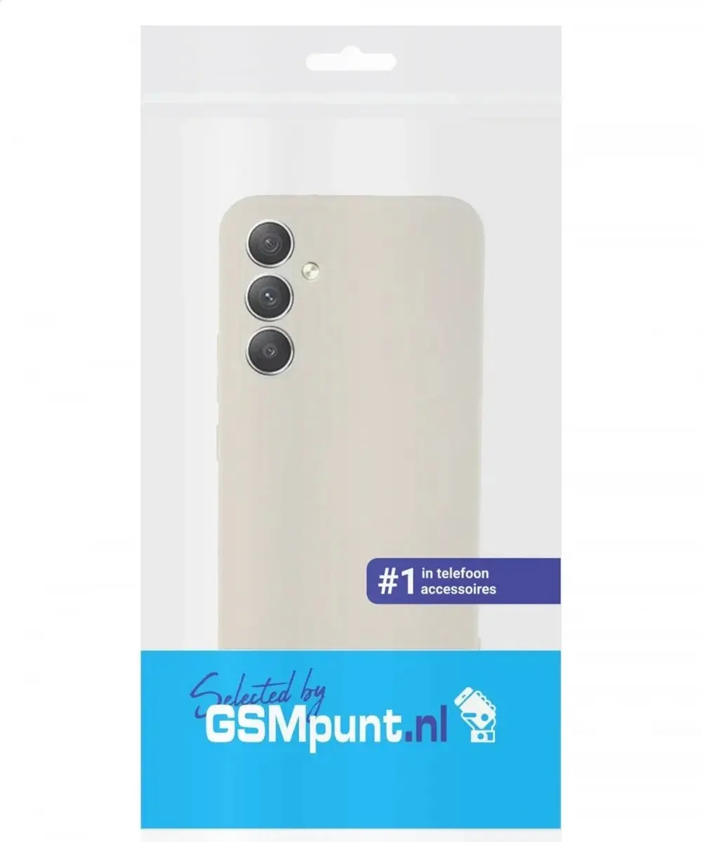 Selected Hoesje Samsung Galaxy A35 - Dun TPU - Geel/Beige