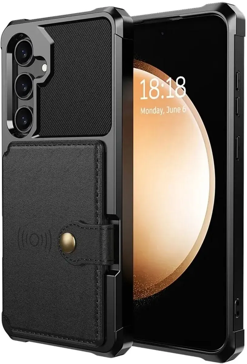 Selected Portemonnee Hoesje Samsung Galaxy A35 - 4 Pasjes - Zwart