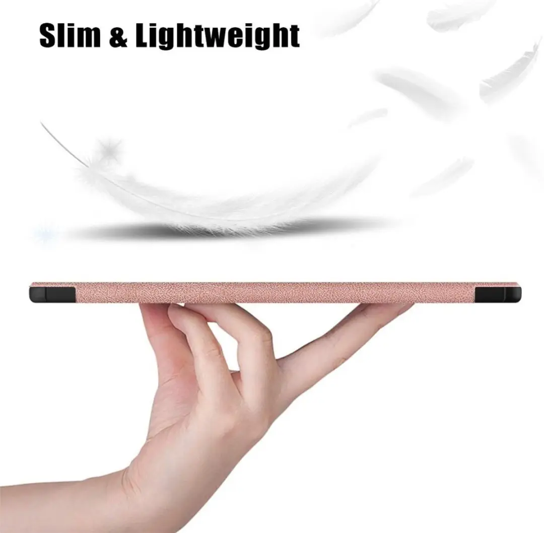 Samsung Galaxy Tab S9 Book Case Hoes - Roze Goud