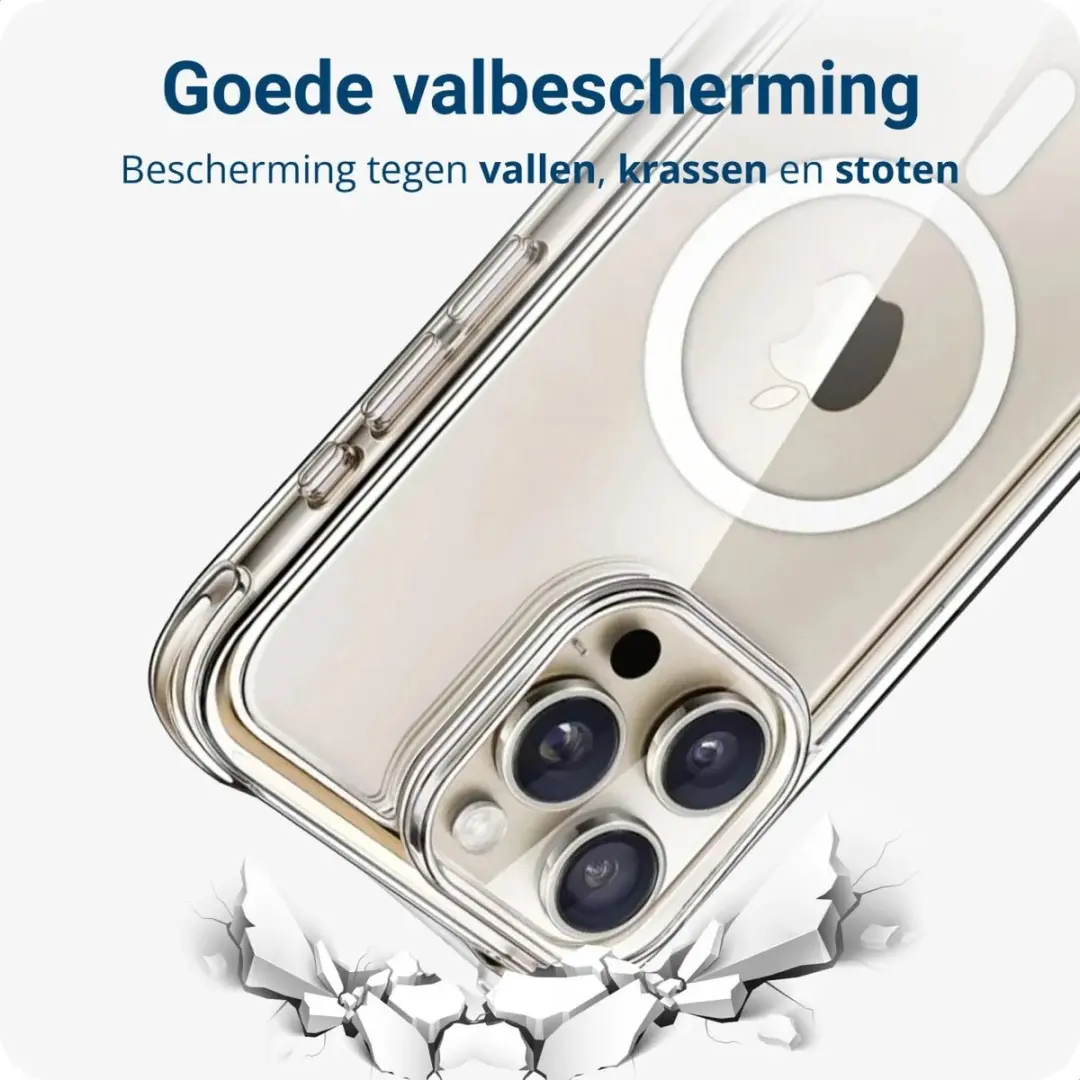 Selected by GSMpunt.nl iPhone 15 Pro Max Hoesje - MagSafe Transparant
