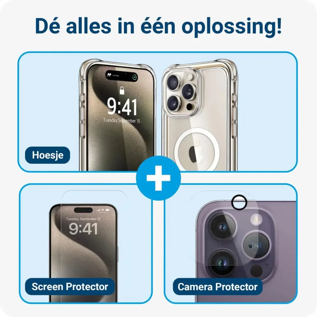 Selected by GSMpunt.nl iPhone 15 Pro Max Hoesje - MagSafe Transparant - afbeelding 6 van 6