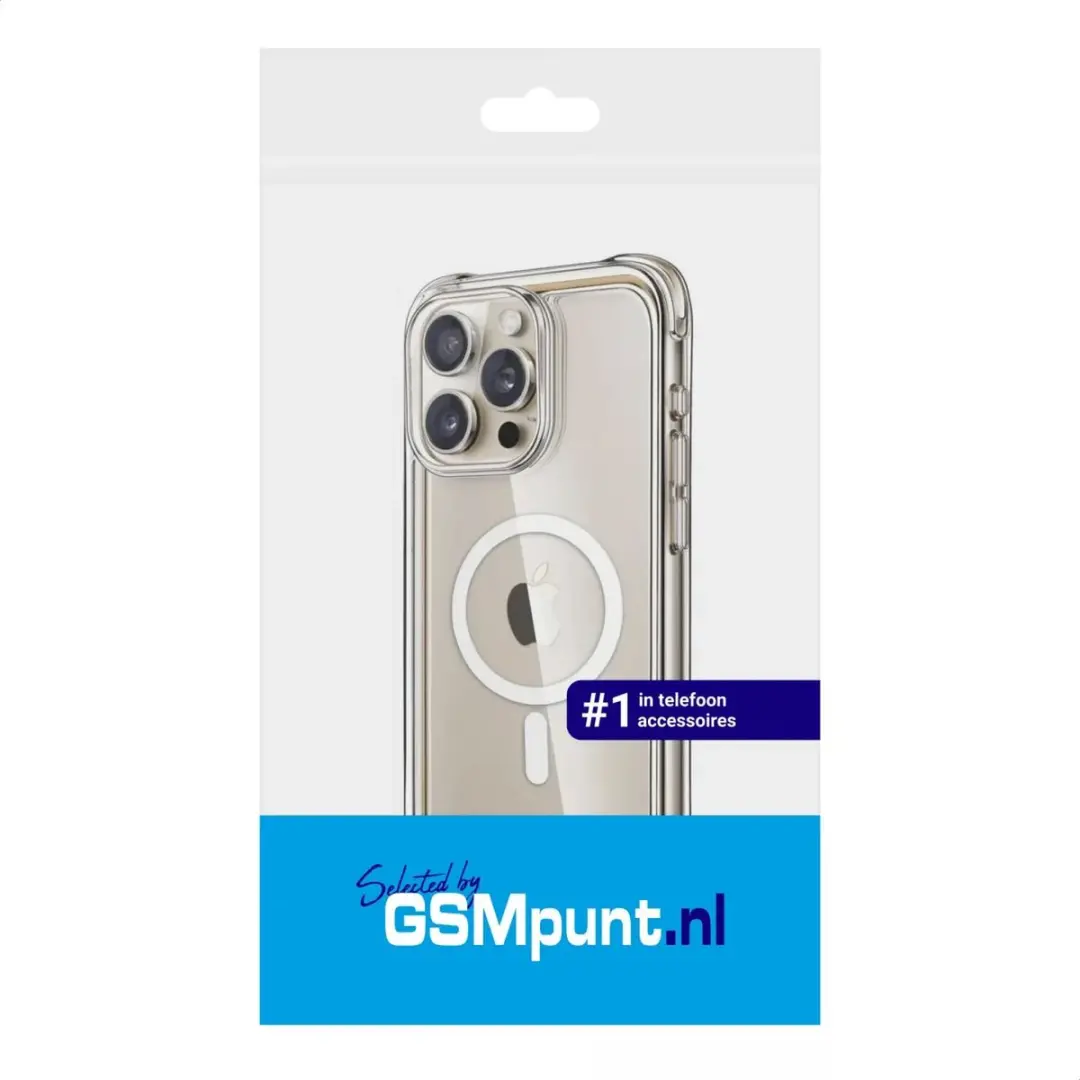 Selected by GSMpunt.nl iPhone 15 Pro Max Hoesje - MagSafe Transparant