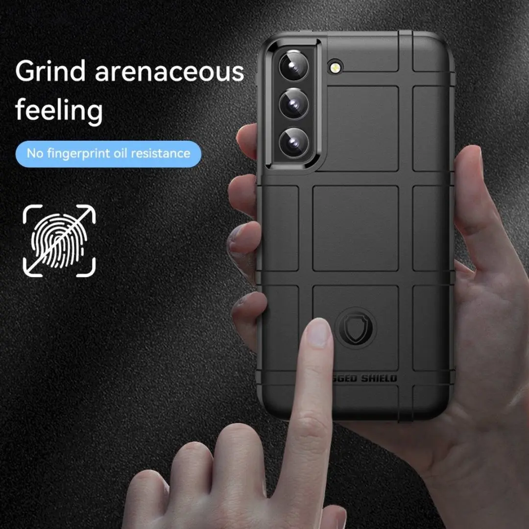 Selected Rugged Shield Hoesje Samsung Galaxy S22 Plus - Zwart