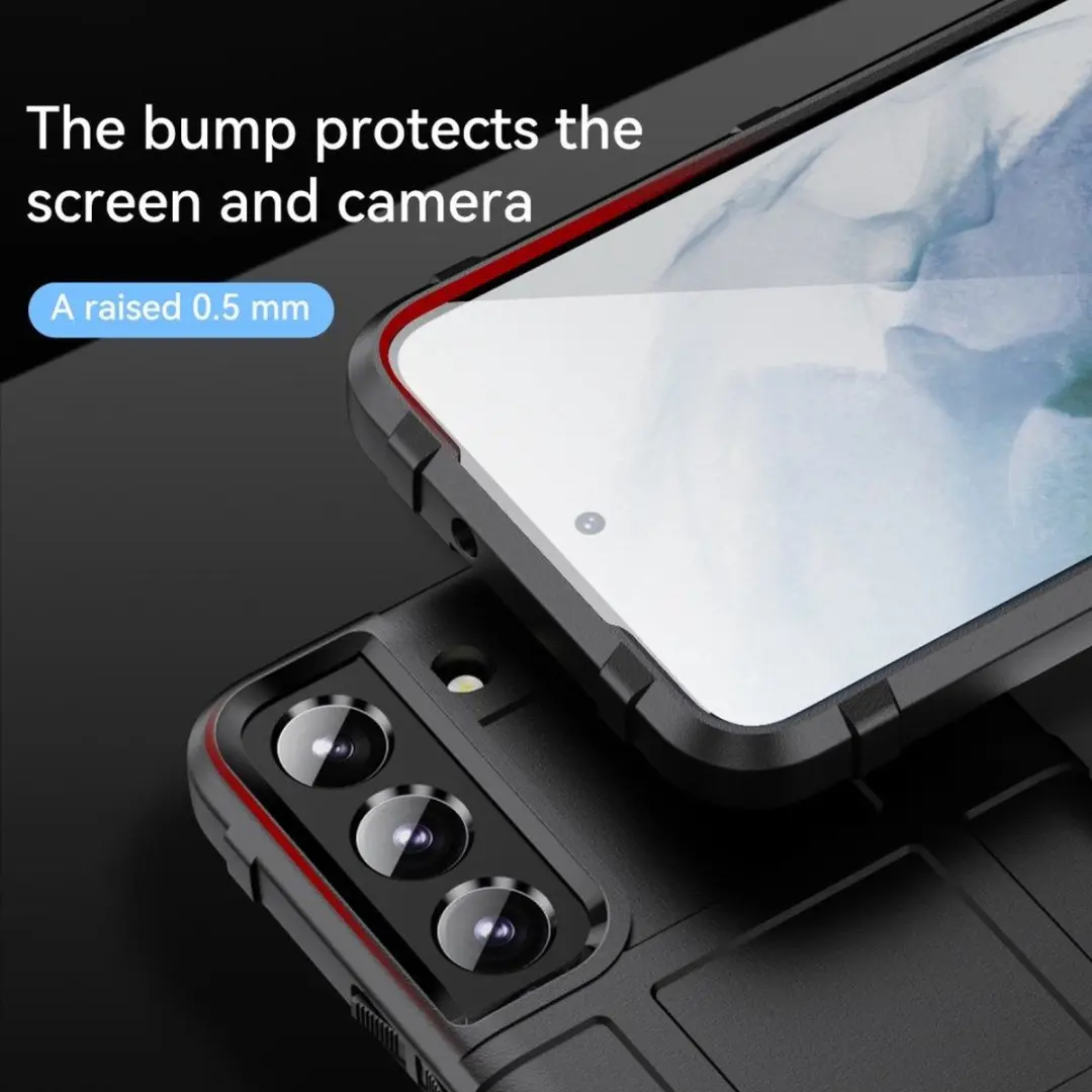 Selected Rugged Shield Hoesje Samsung Galaxy S22 Plus - Zwart