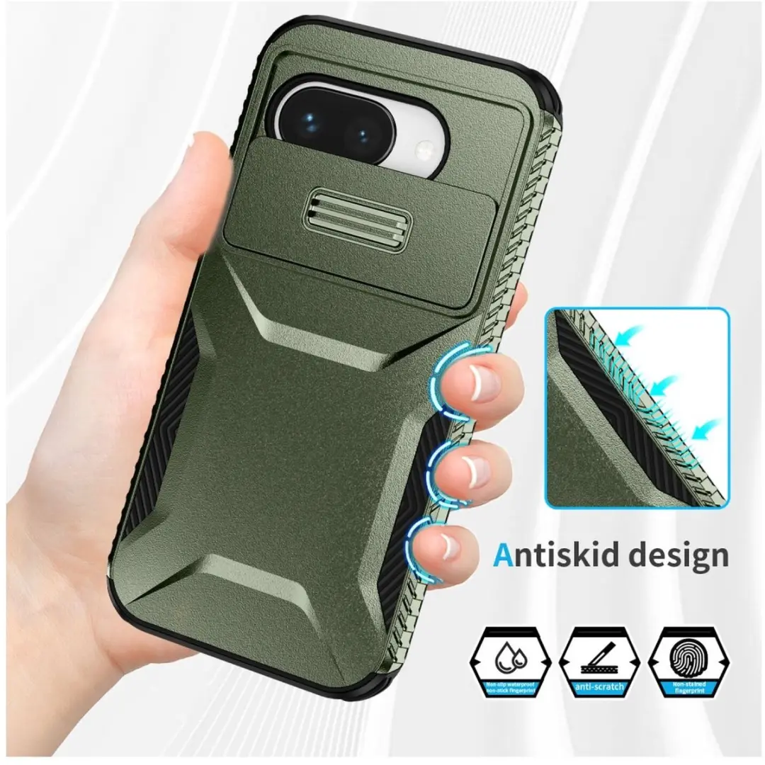 Selected Hoesje Google Pixel 9a Camera Slider Groen - afbeelding 6 van 6