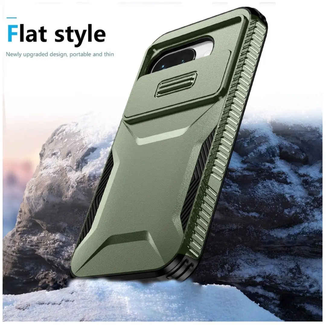 Selected Hoesje Google Pixel 9a Camera Slider Groen