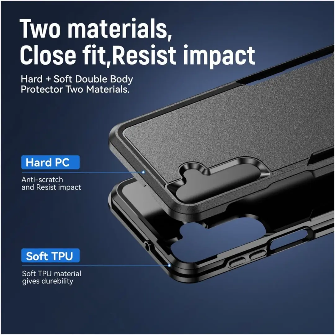 Selected Back Cover Rugged Hoesje Samsung Galaxy A17/A26 - Zwart