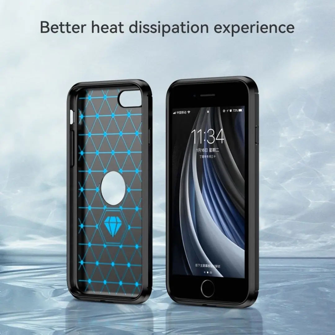 Selected TPU Hoesje iPhone SE (2020/2022) - Zwart