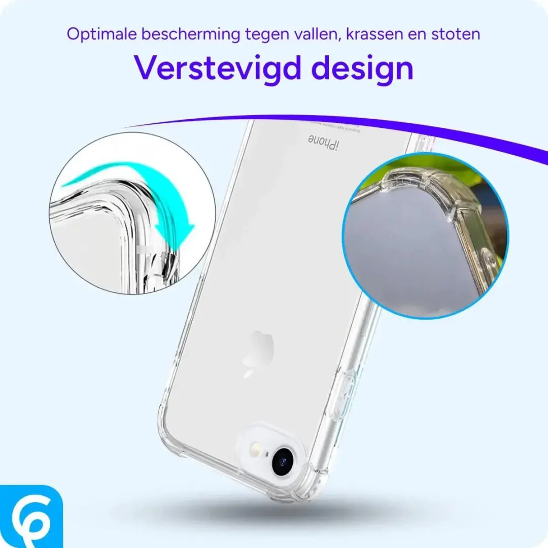 Selected Hoesje iPhone SE (2020/2022) Schokbestendig TPU - Transparant