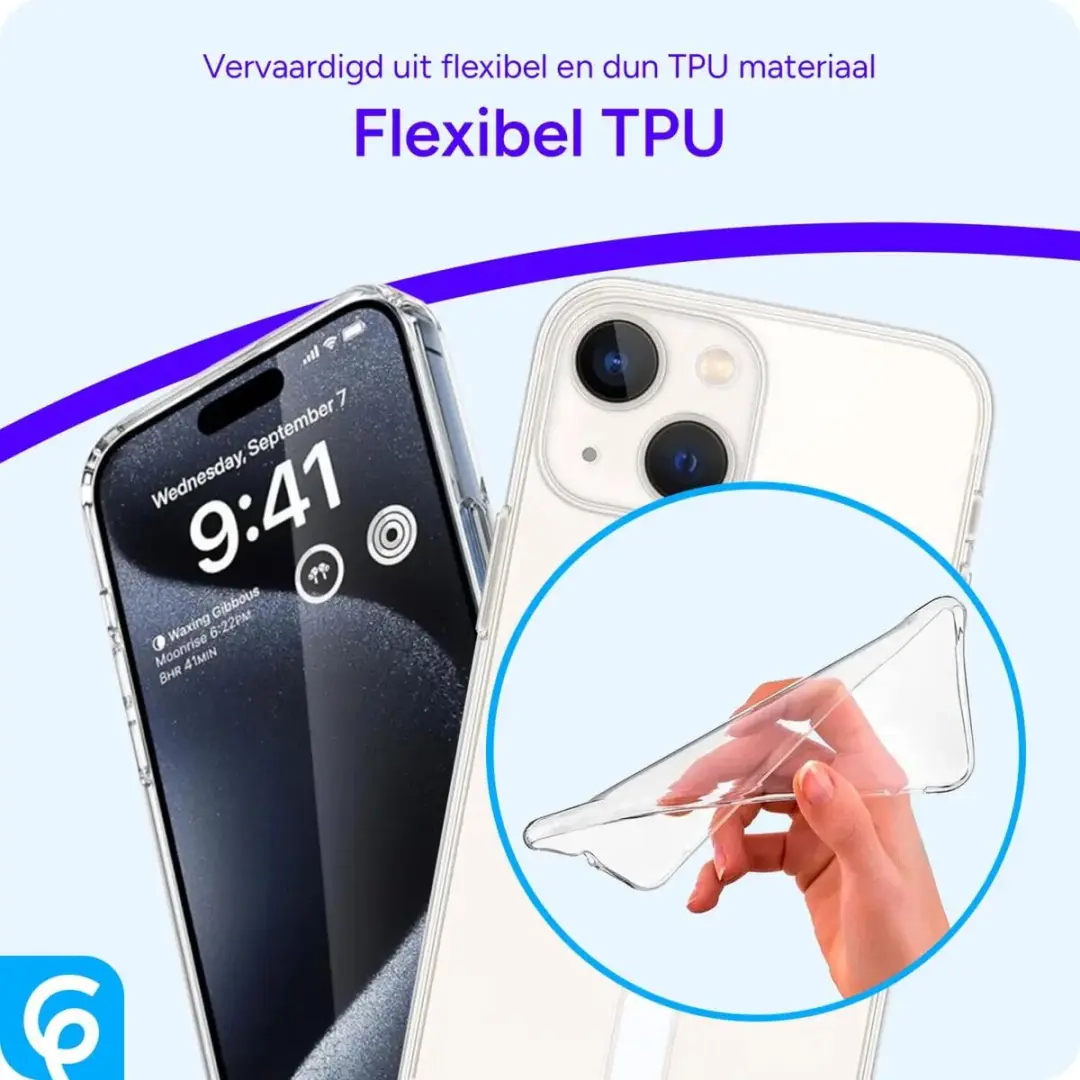Selected by GSMpunt Apple iPhone 13 TPU Hoesje Transparant - MagSafe