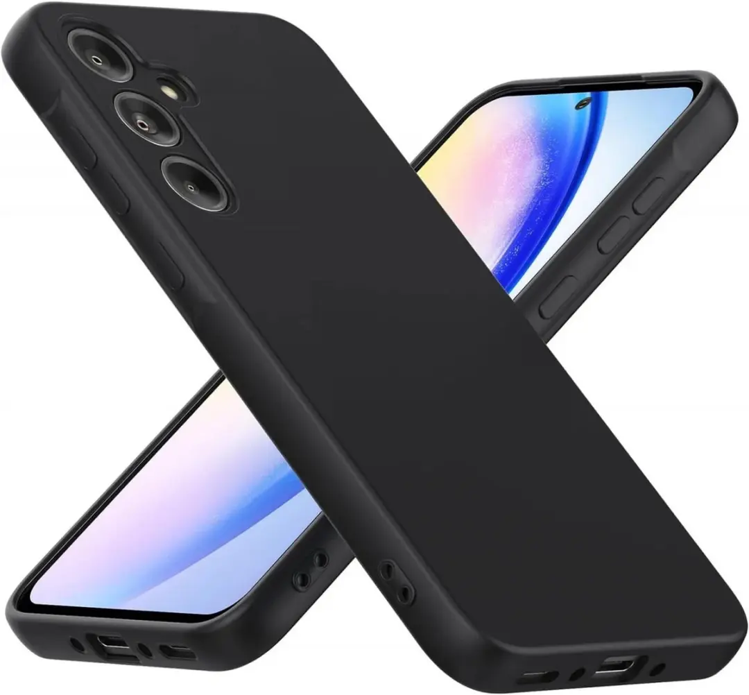 Selected Hoesje Samsung Galaxy A55 Back Cover - Dun Flexibel TPU Zwart