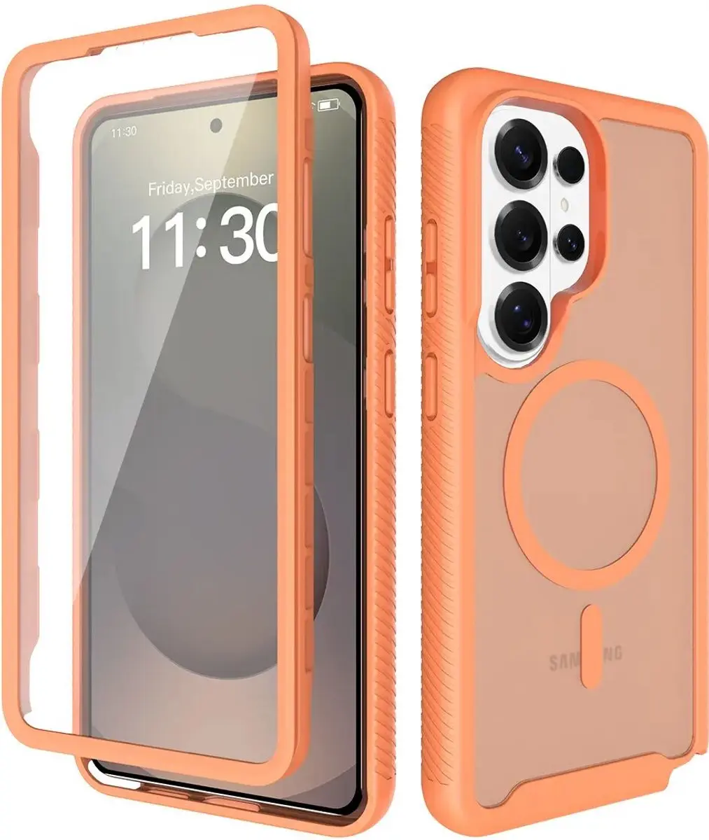Selected Hoesje Samsung Galaxy S26 Ultra Matte Oranje - MagSafe