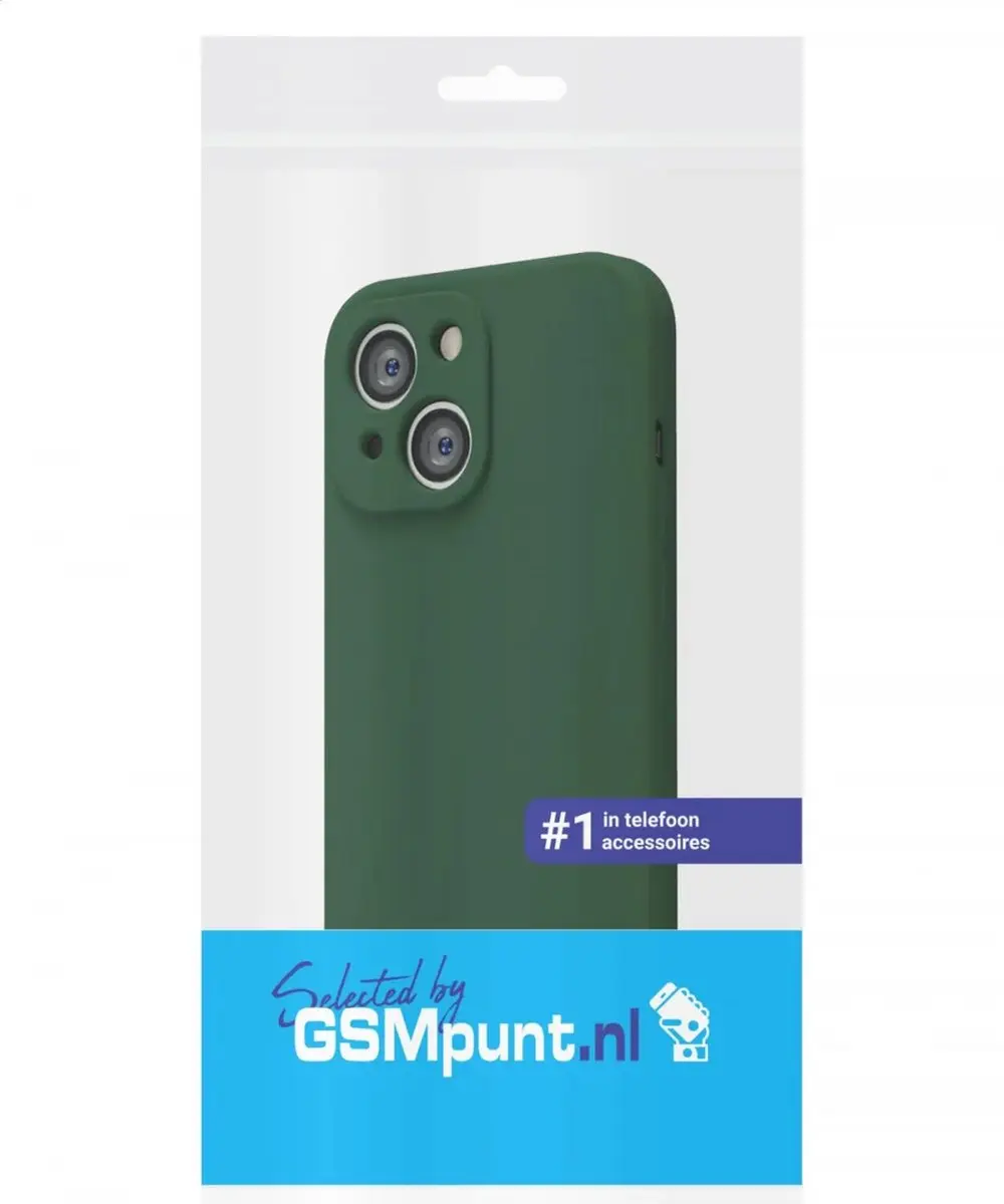 Selected by GSMpunt Apple iPhone 14 Hoesje - Dun TPU Donkergroen