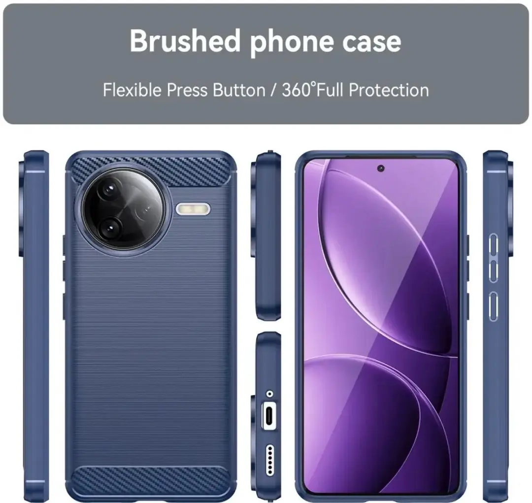Selected TPU Hoesje Xiaomi Poco F5 Pro - Blauw