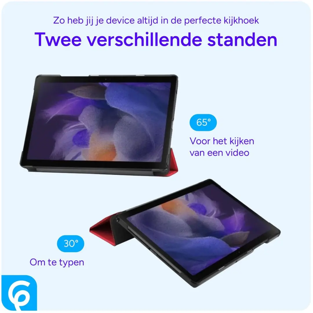 Samsung Galaxy Tab A8 2021 Book Case Hoes - Rood