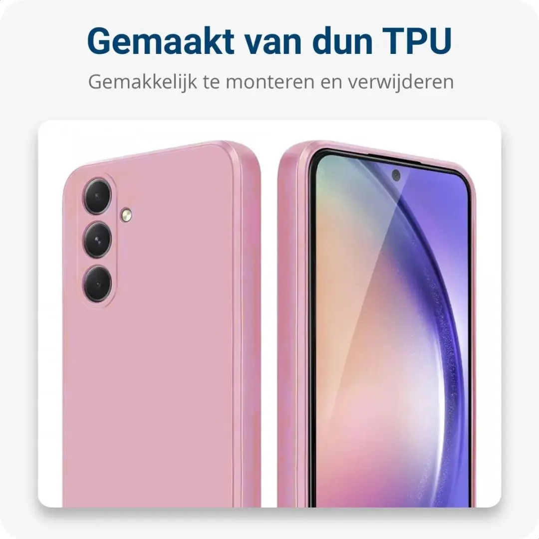 Selected Hoesje Samsung Galaxy A54 Roze - Dun TPU - afbeelding 6 van 6