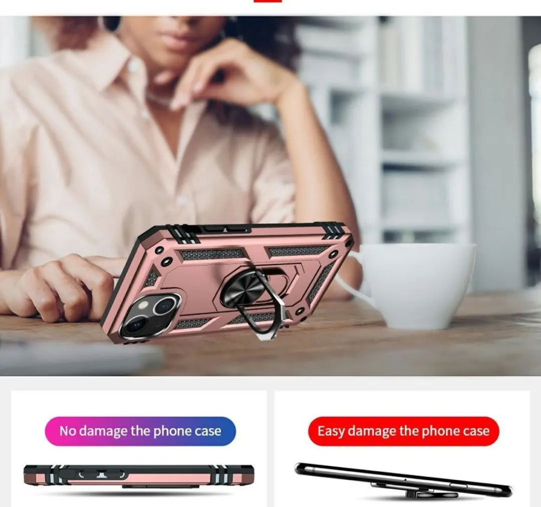 Selected Magnetisch Hoesje iPhone 13 Roze - Kickstand