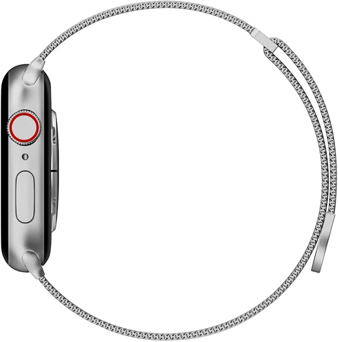 Selected SBG Milanees Horlogebandje Apple Watch - 38-42mm - Zilver - afbeelding 6 van 6
