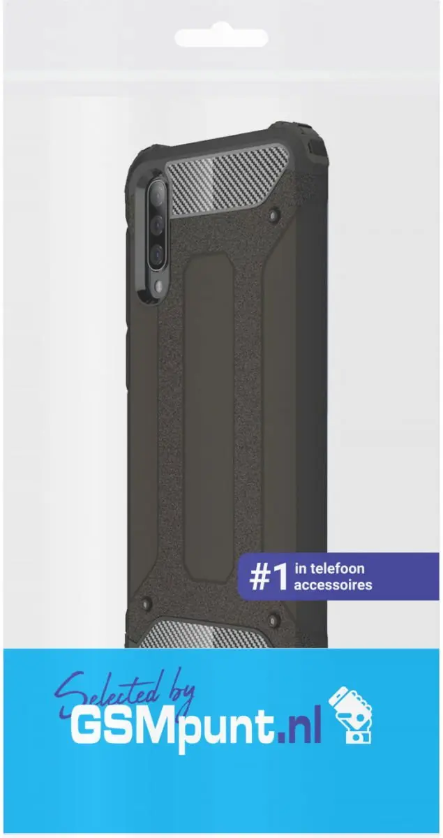 Selected Hoesje Samsung Galaxy A50 Hybride - Zwart