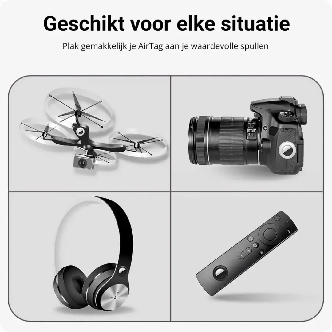 Selected AirTag Hoesje Zwart