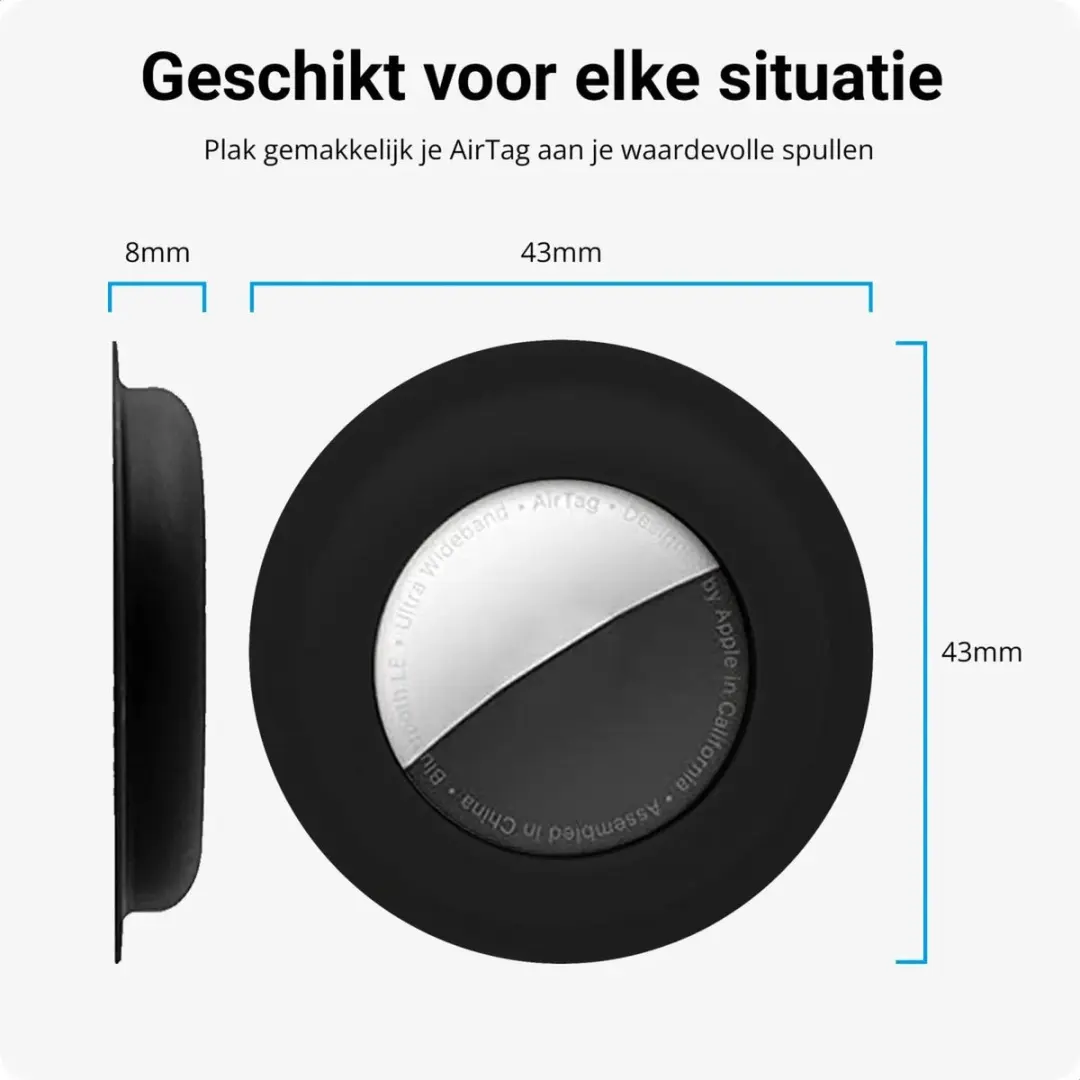 Selected AirTag Hoesje Zwart
