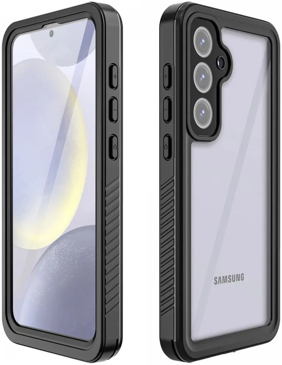Selected SBG Outdoor Case Waterdicht voor Samsung Galaxy S24 FE - IP68 - Zwart/Transparant