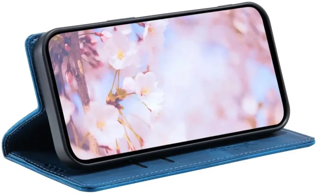 Selected Hoesje Mandala Book Case Xiaomi 14T - Blauw - 2 Pasjes
