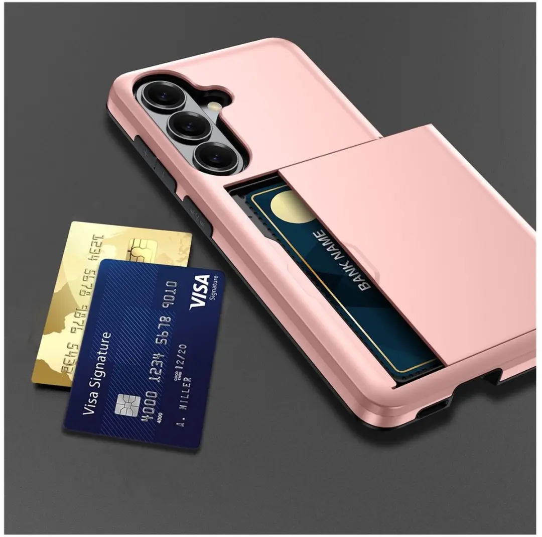 Selected Hoesje Samsung Galaxy S26 Roze - Kaarthouder 2 Pasjes