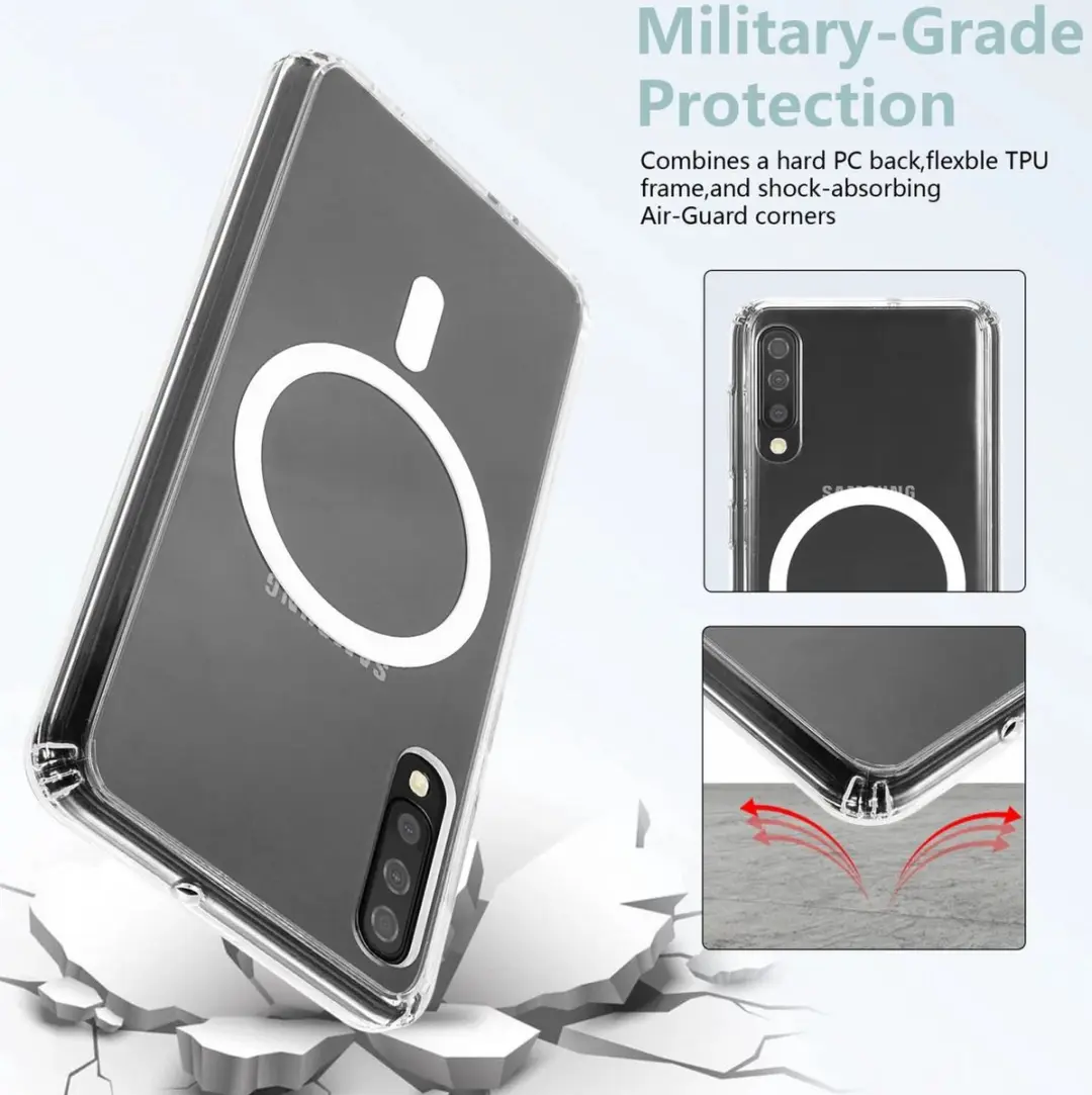 Selected Hoesje Samsung Galaxy A50 MagSafe Transparant