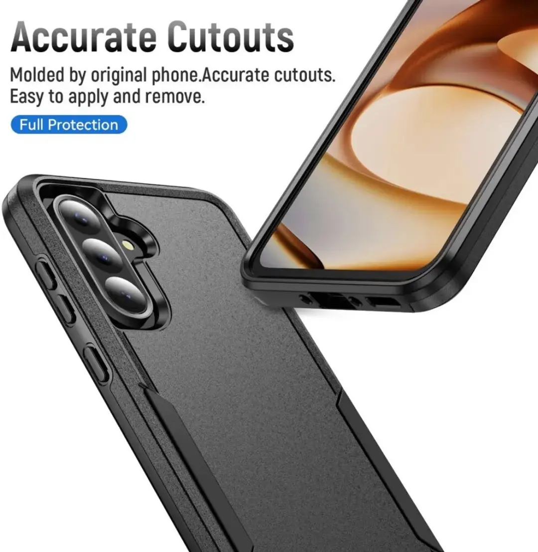 Selected Back Cover Samsung Galaxy A37 Rugged Hoesje - Zwart